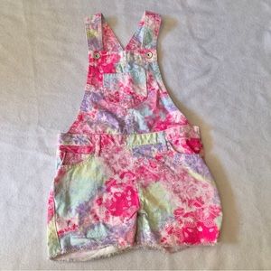 Girls Tie Dye Overalls